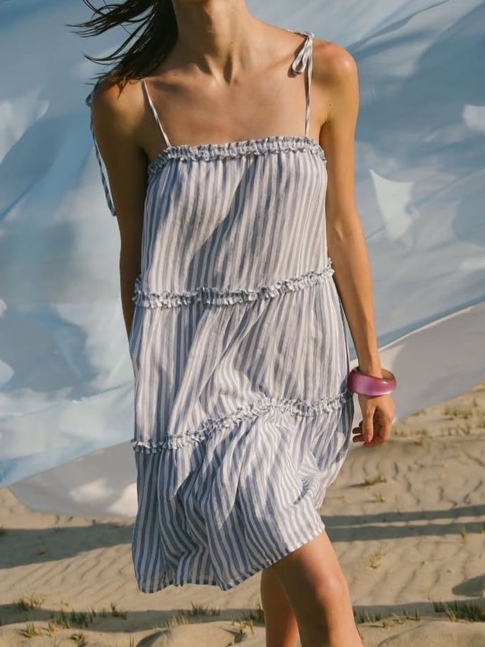 Rails Caralyn Lighthouse Stripe Mini 100% Cotton Dress